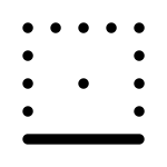 Border Bottom SVG Icon